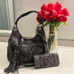 Michael Kors purse with matching wallet